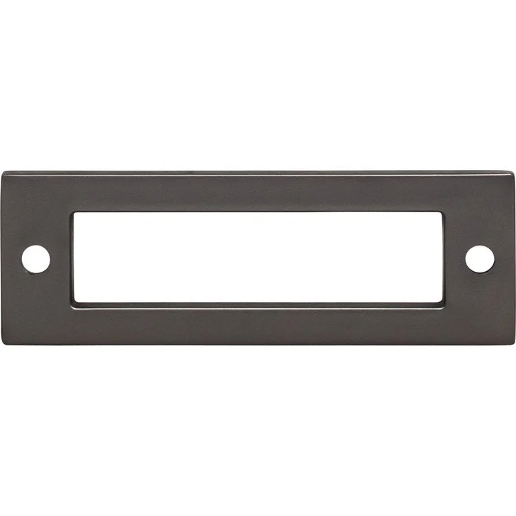 Pull Backplate Lynwood Hollin Rectangle Ash Gray 3 Inch 1 Hole Zinc Alloy