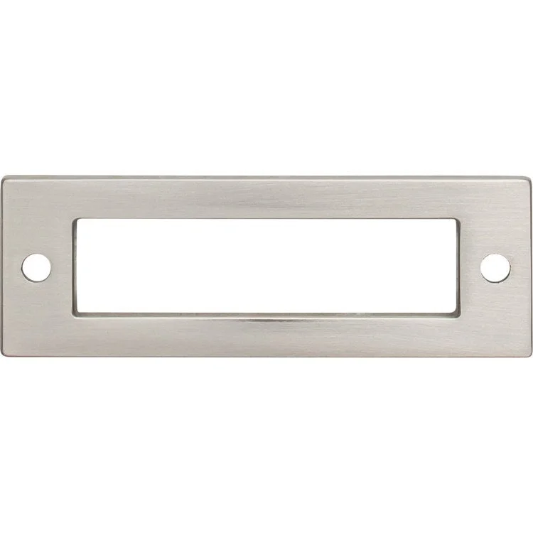 Pull Backplate Lynwood Hollin Rectangle Brushed Satin Nickel 3 Inch 1 Hole Zinc Alloy