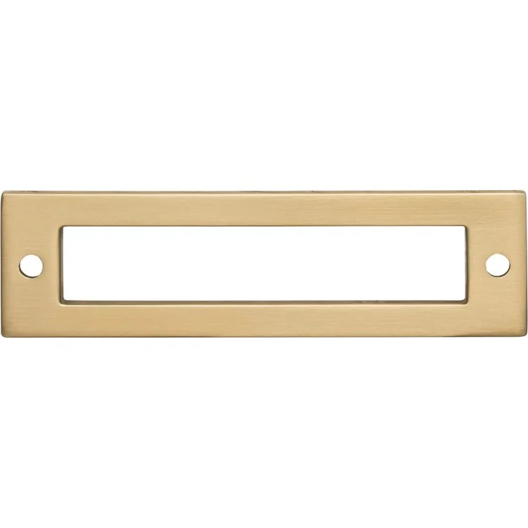 Pull Backplate Lynwood Hollin Rectangle Honey Bronze 3-3/4 Inch 2 Hole Zinc Alloy