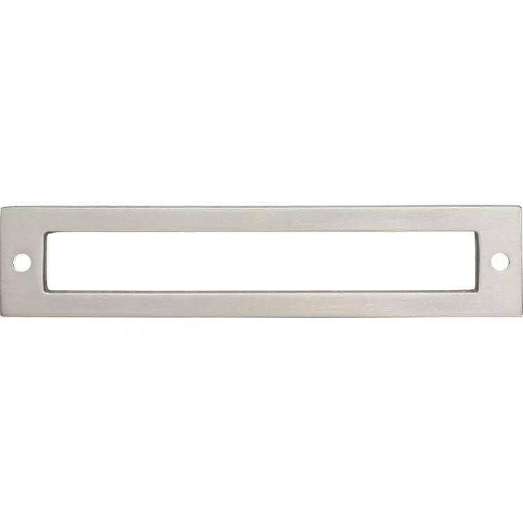 Pull Backplate Lynwood Hollin Rectangle Brushed Satin Nickel 5-1/16 Inch 2 Hole Zinc Alloy