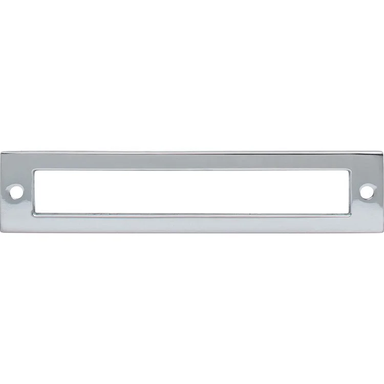 Pull Backplate Lynwood Hollin Rectangle Polished Chrome 5-1/16 Inch 2 Hole Zinc Alloy