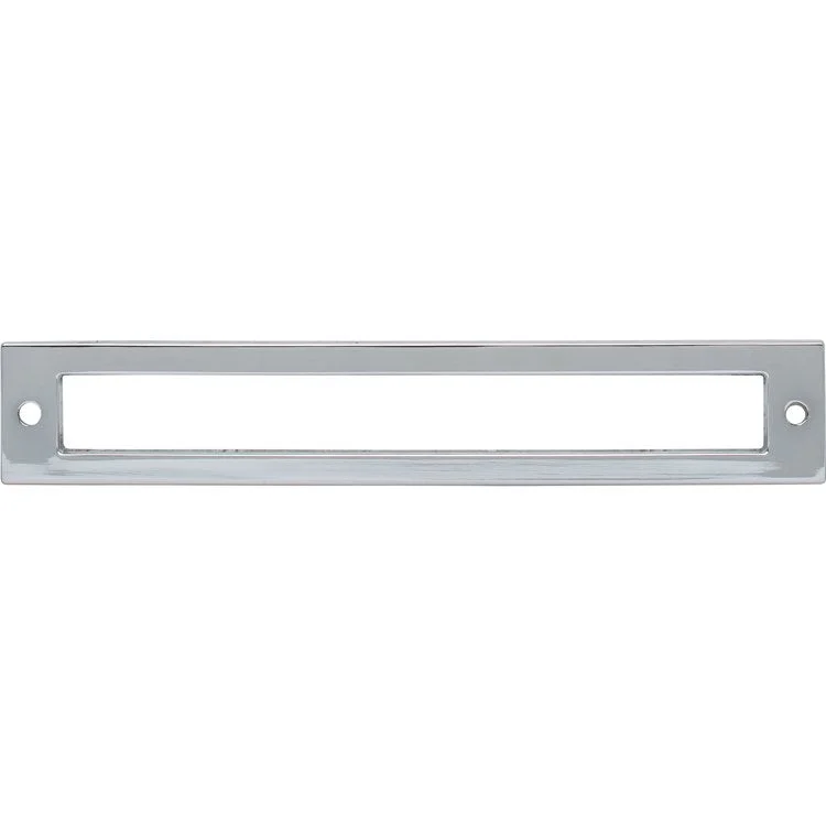 Pull Backplate Lynwood Hollin Rectangle Polished Chrome 6-5/16 Inch 2 Hole Zinc Alloy