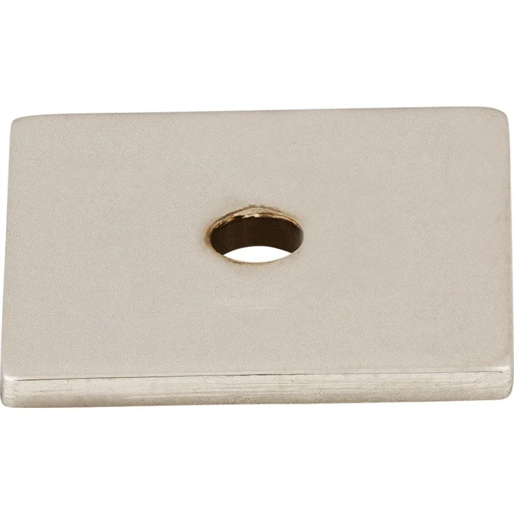 Knob Backplate Sanctuary Square Polished Nickel 1 Inch 1 Hole Zinc Alloy