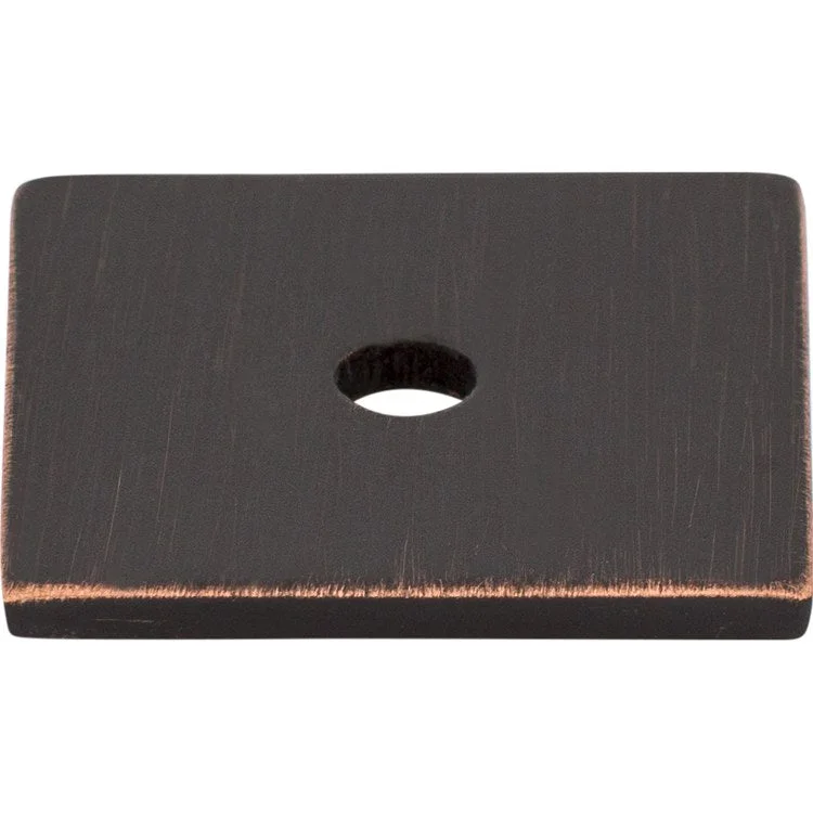 Knob Backplate Sanctuary Square Tuscan Bronze 1 Inch 1 Hole Zinc Alloy