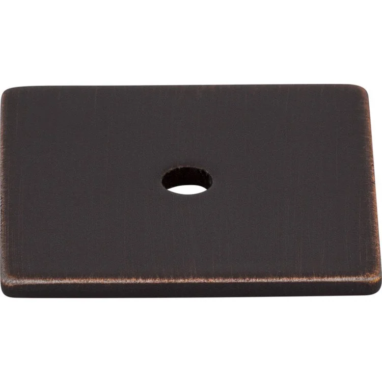 Knob Backplate Sanctuary Square Tuscan Bronze 1-1/4 Inch 1 Hole Zinc Alloy